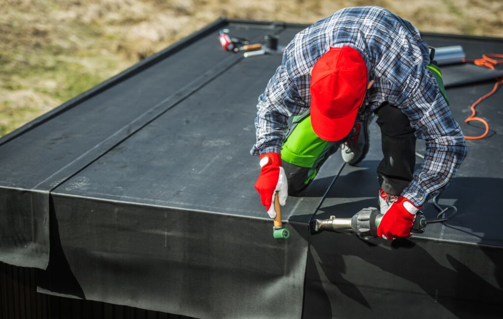 EPDM membrane installation